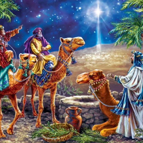 Three Magi 500 Piece Glitter Jigsaw Puzzle