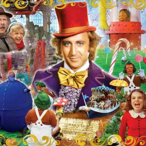 Willy Wonka & The Chocolate Factory Golden Ticket Jigsaw Puzzle ...