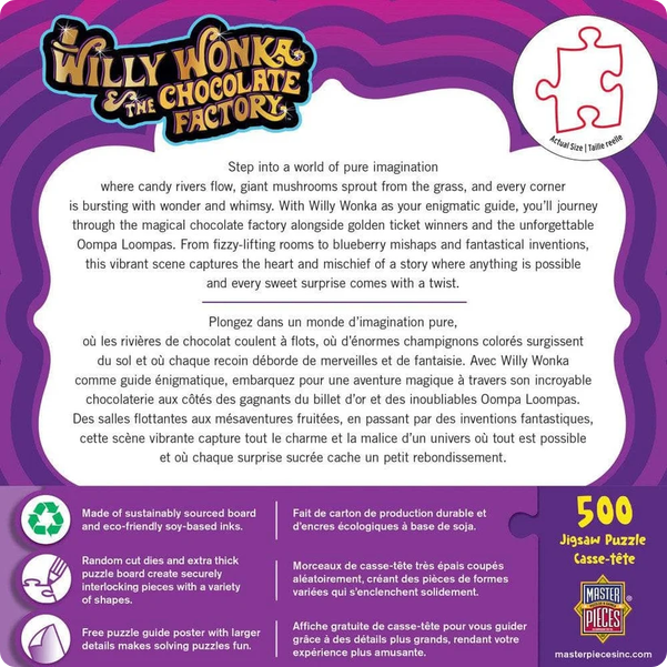 Willy Wonka & The Chocolate Factory Golden Ticket Jigsaw Puzzle ...