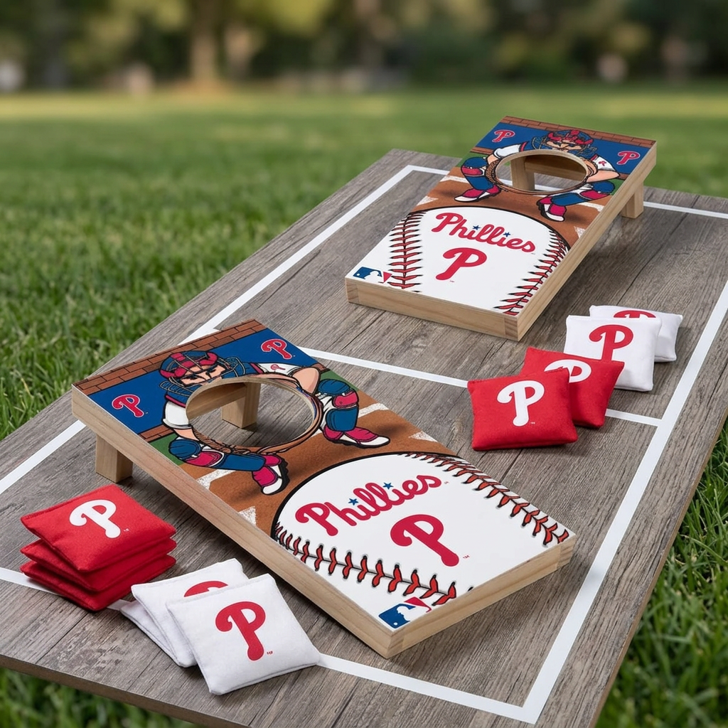 Philadelphia Phillies Tabletop Cornhole Game