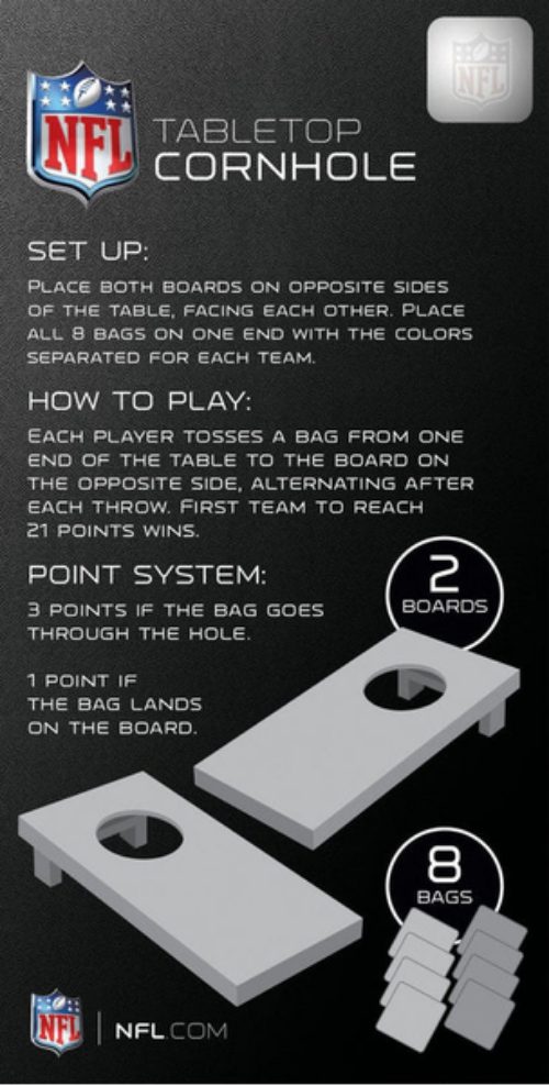 Pittsburgh Steelers Tabletop Cornhole Set