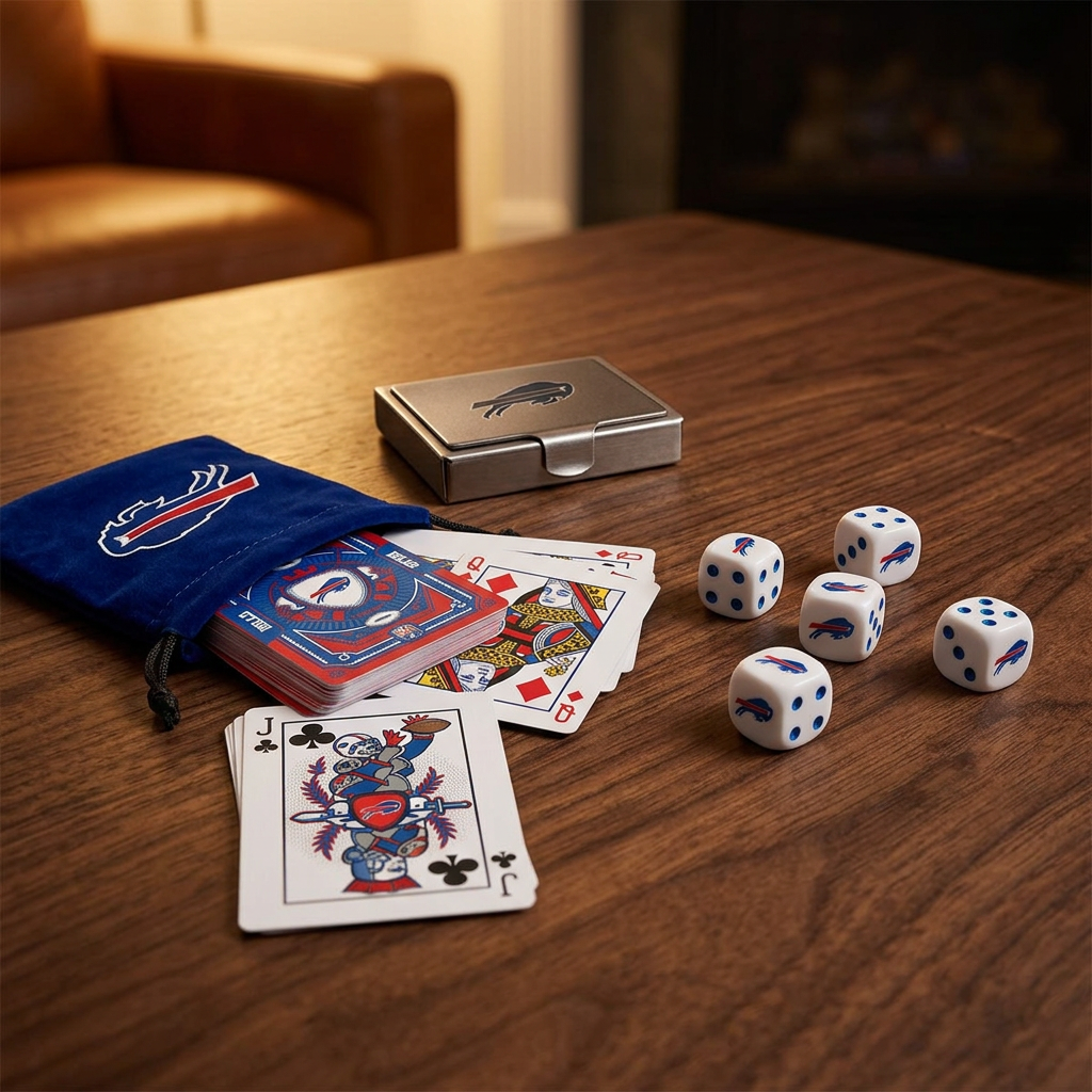 Buffalo Bills 2 pack Playing Cards & Dice Set