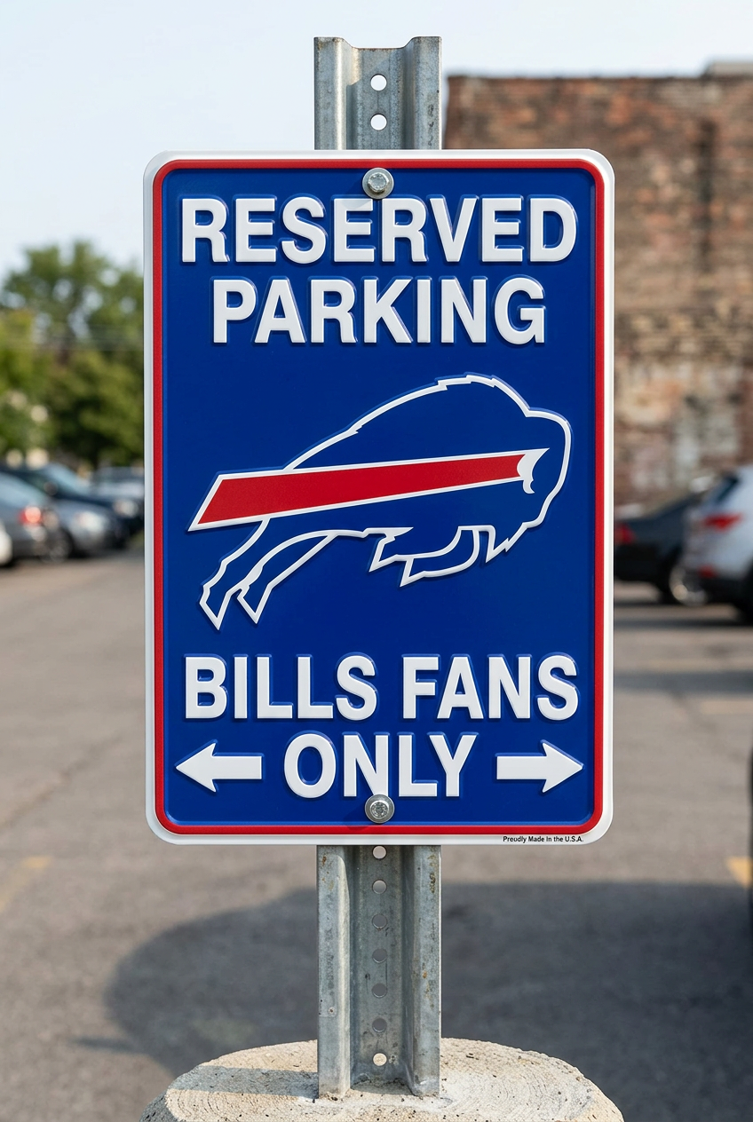 Buffalo Bills Parking Sign