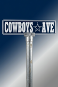 Dallas Cowboys Small Street Sign