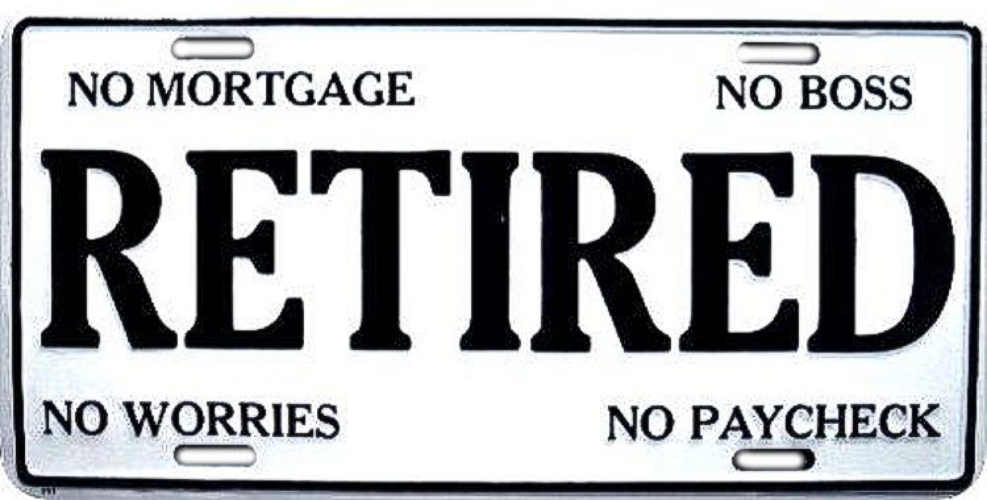 Retired Worker License Plate