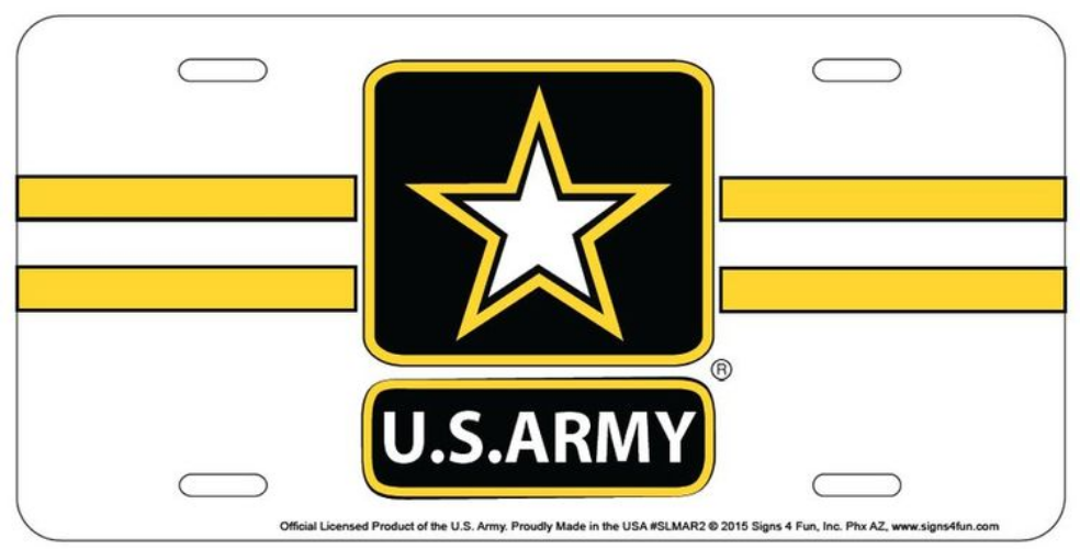 Army Star - License Plate