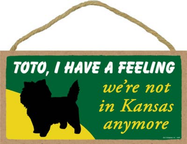 Toto, I have a feeling we're not in Kansas anymore