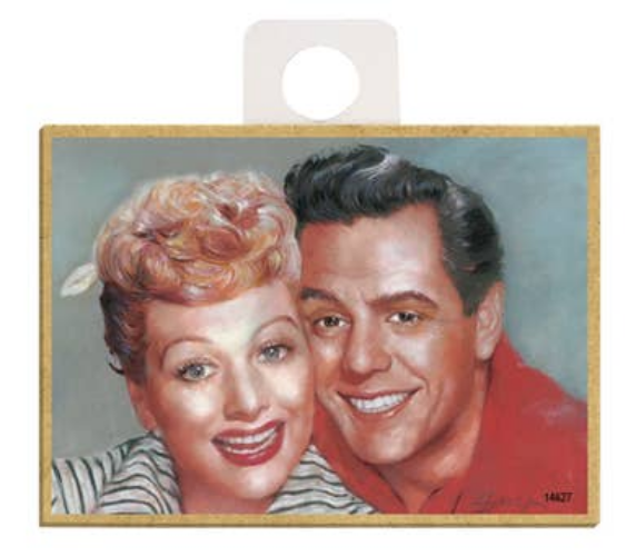 Lucille & Ricky (I Love Lucy Show) faces side by side - Magnet