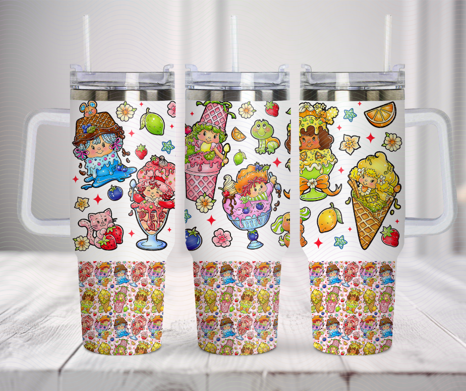 Shortcake Ice Cream Tumblers: 20oz Seamless