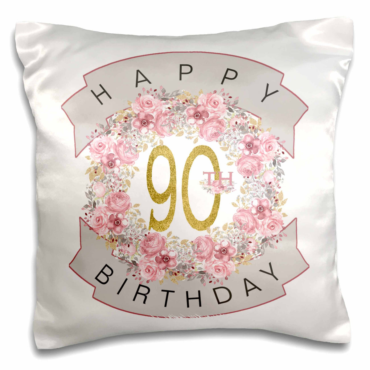 Happy 90th Birthday, Pillow