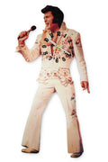 Elvis Wall Clock - White Jumpsuit Swinging Legs
