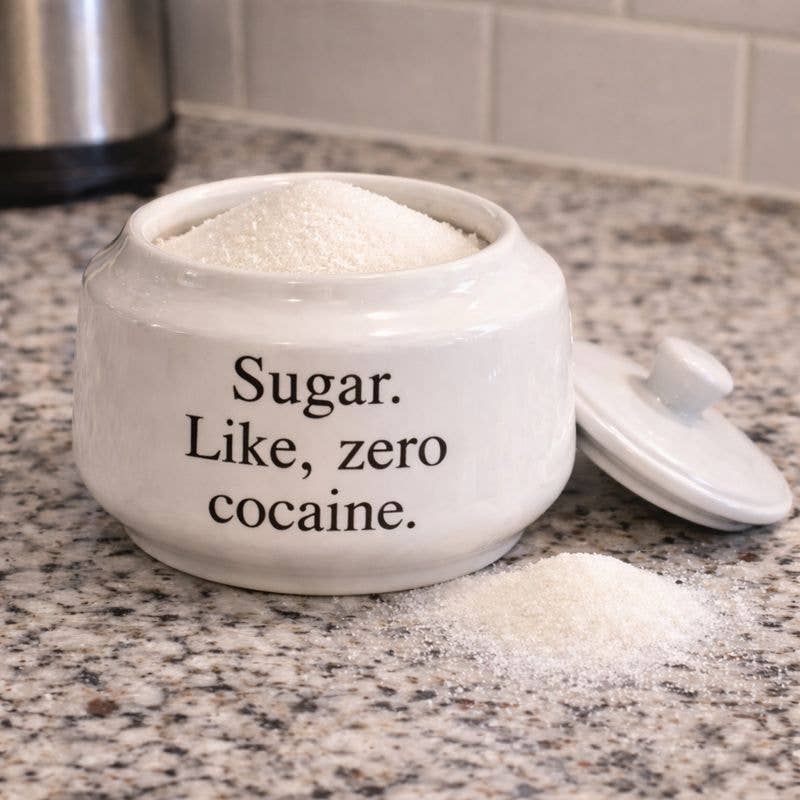 Sugar, Not Arsenic, Sugar 13oz Porcelain Sugar Bowl with Lid