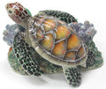 Sea Turtle On Coral Northern Rose Porcelain Figurine