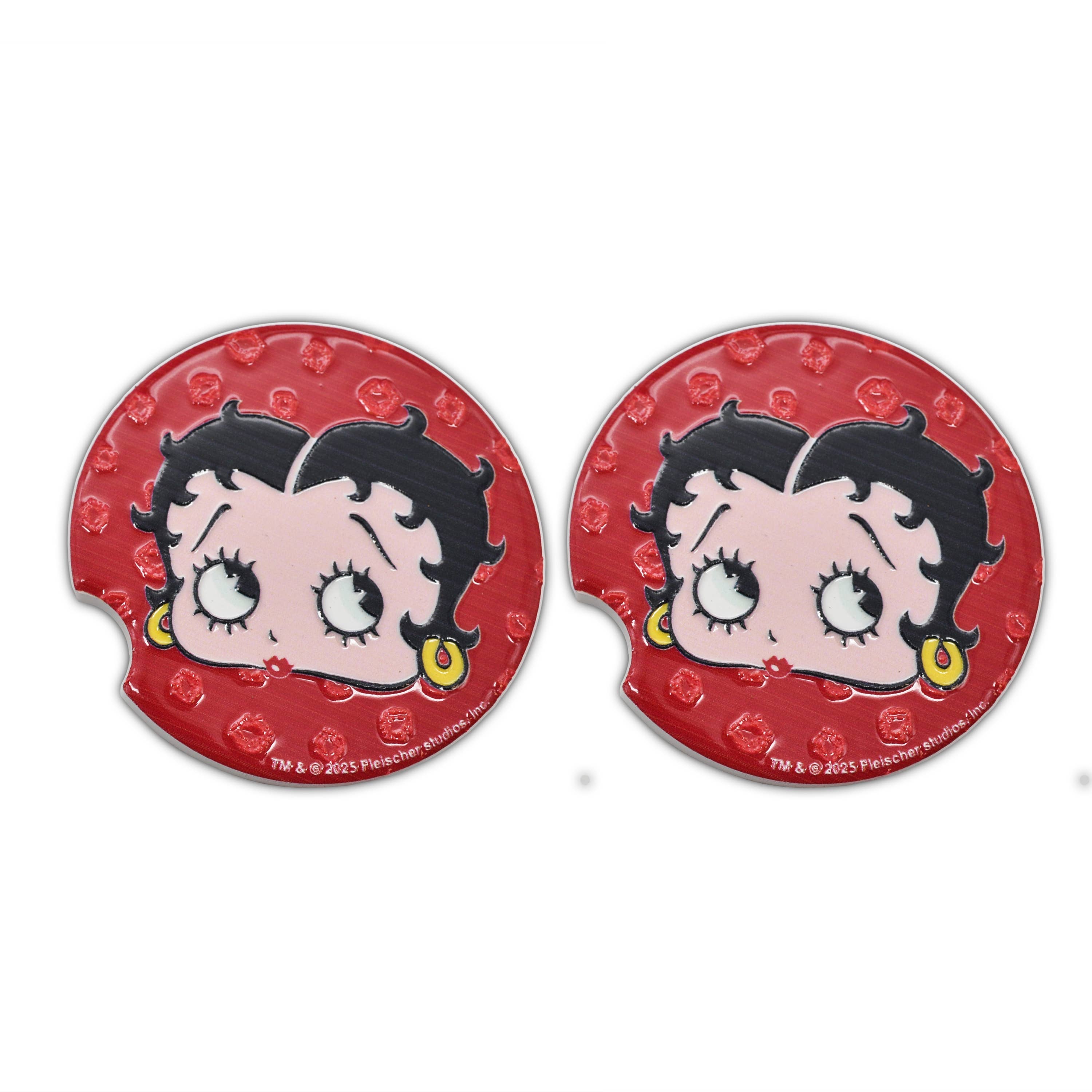 Betty Boop Car Coasters Set of 2