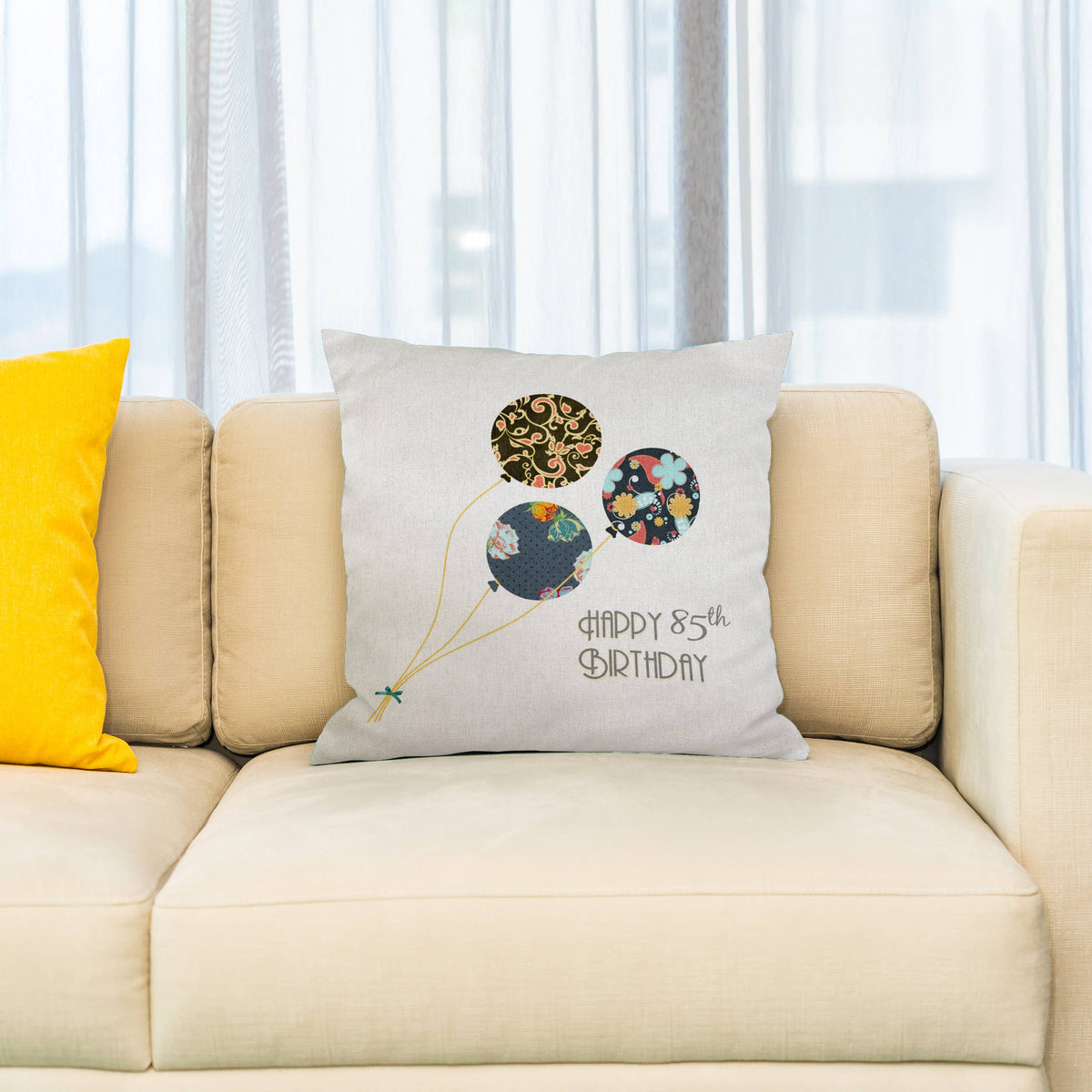 Happy 85th Birthday 16x16 inch Pillow