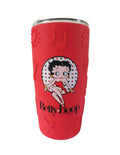 Betty Boop Stainless Steel Thermos With Silicone Sleeve Red