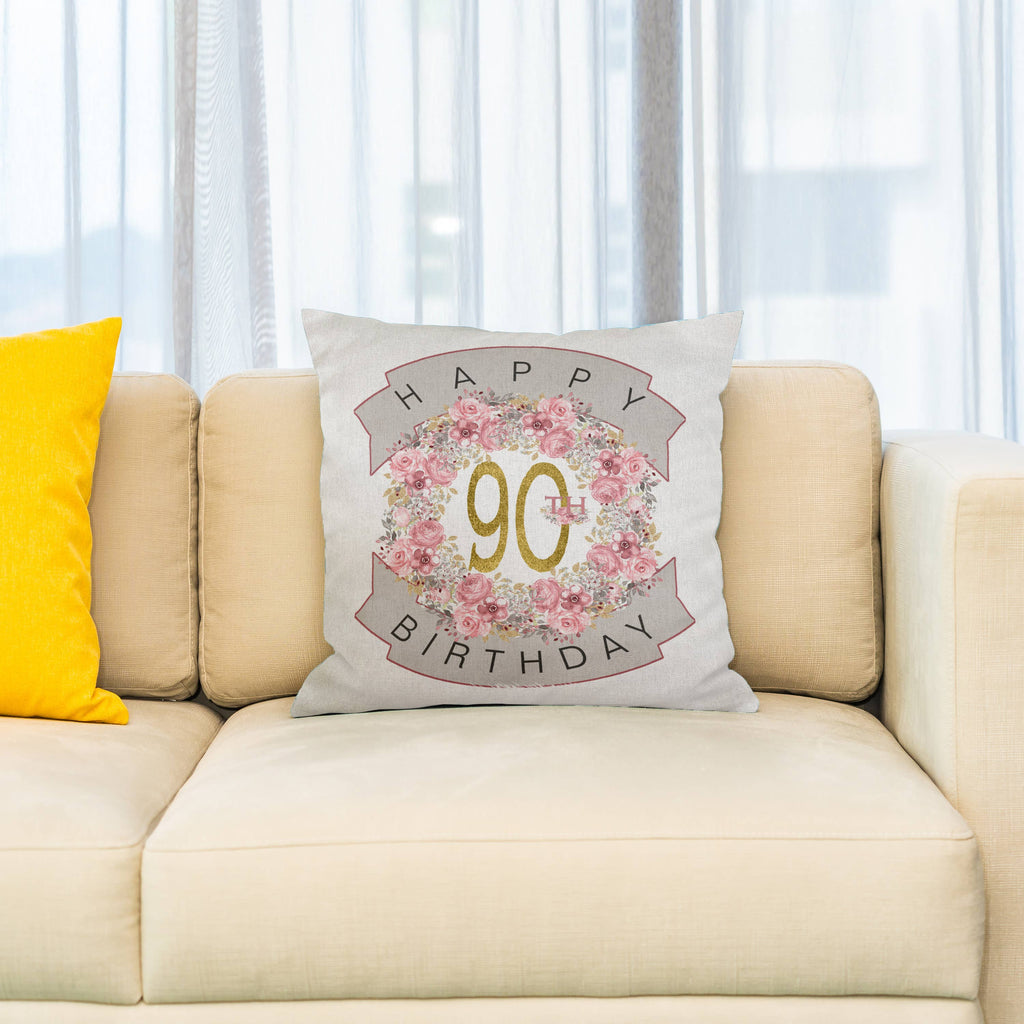 Happy 90th Birthday, Pillow