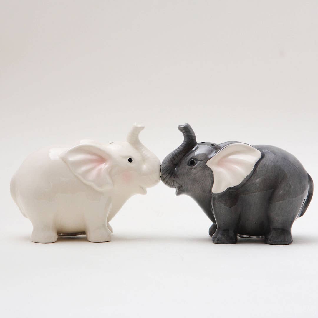 Elephant Ceramic Salt and Pepper Shaker Set