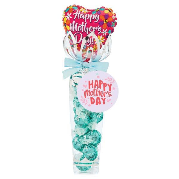 Lindt Lindor Chocolate Truffle Tower With Balloon - Mother's Day