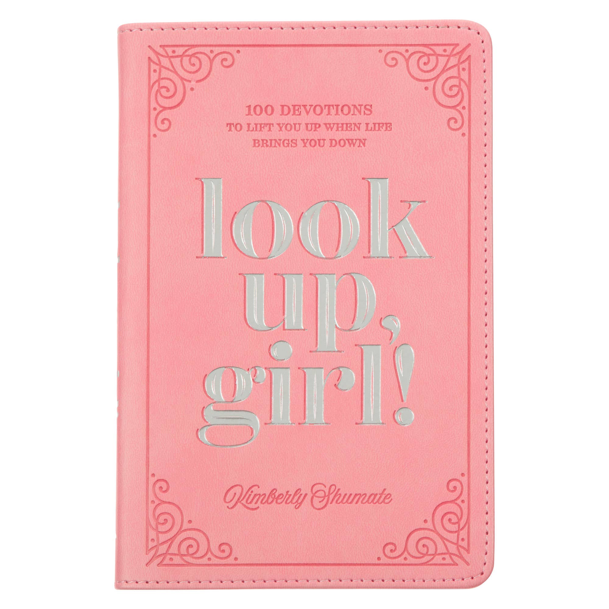 Look Up, Girl! Pink Faux Leather Devotional Book