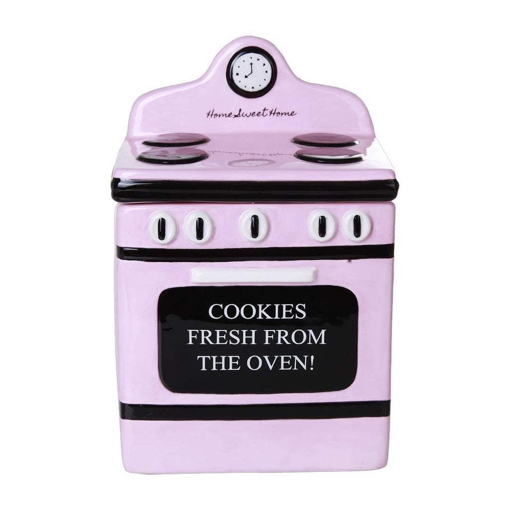 Retro Pink Oven Cookie Jar