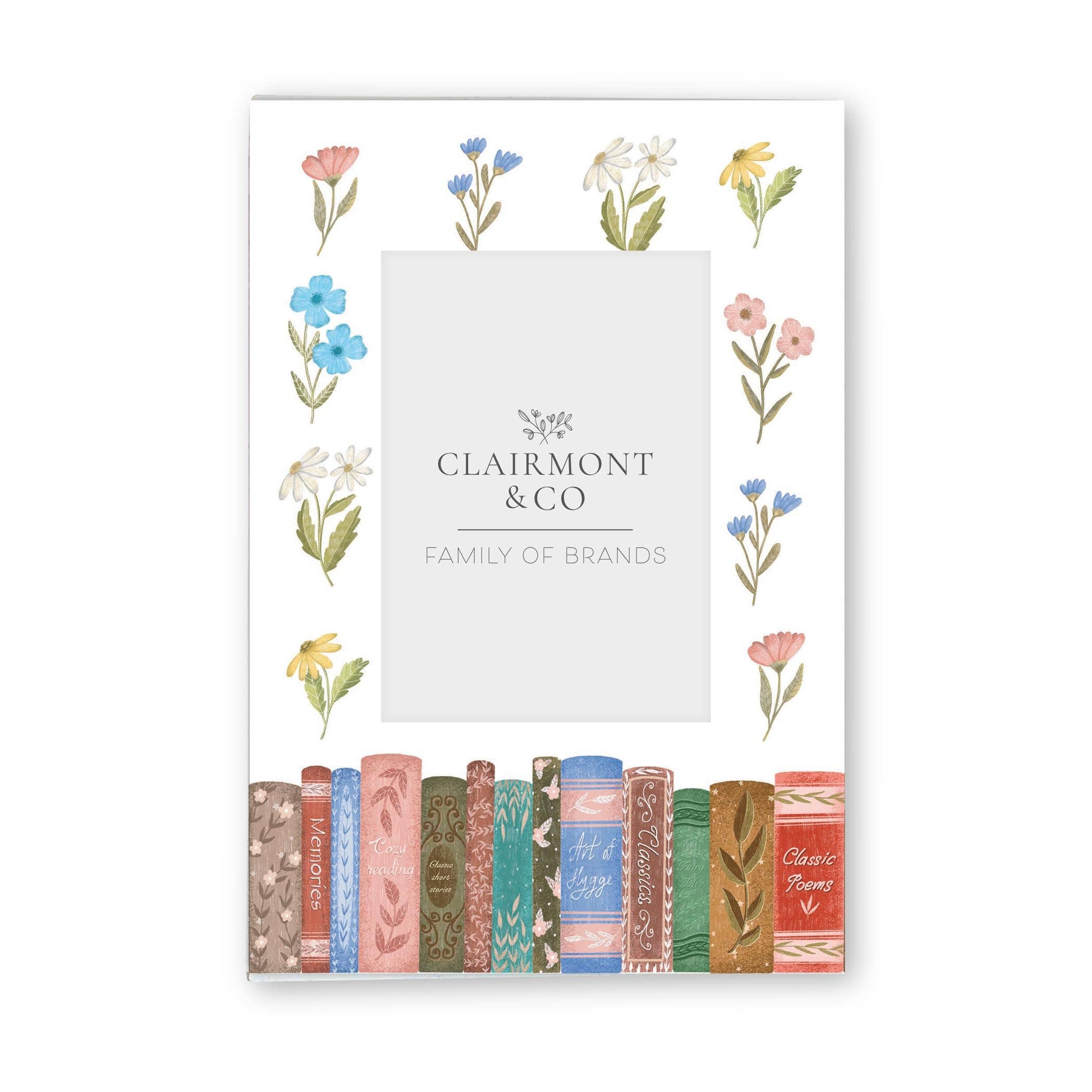 Pretty Little Chapters Row of Books Frame