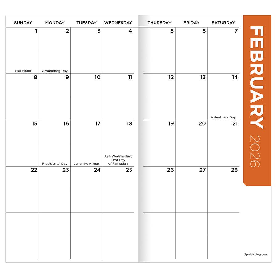 2026-2027 Beaches Small Monthly Pocket Planner