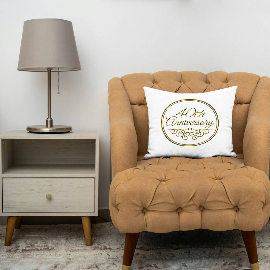 40th Anniversary Pillow