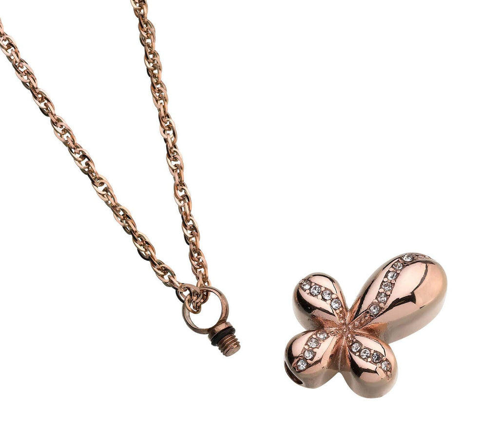 Rose Gold Cross Memorial Jewelry Pendant