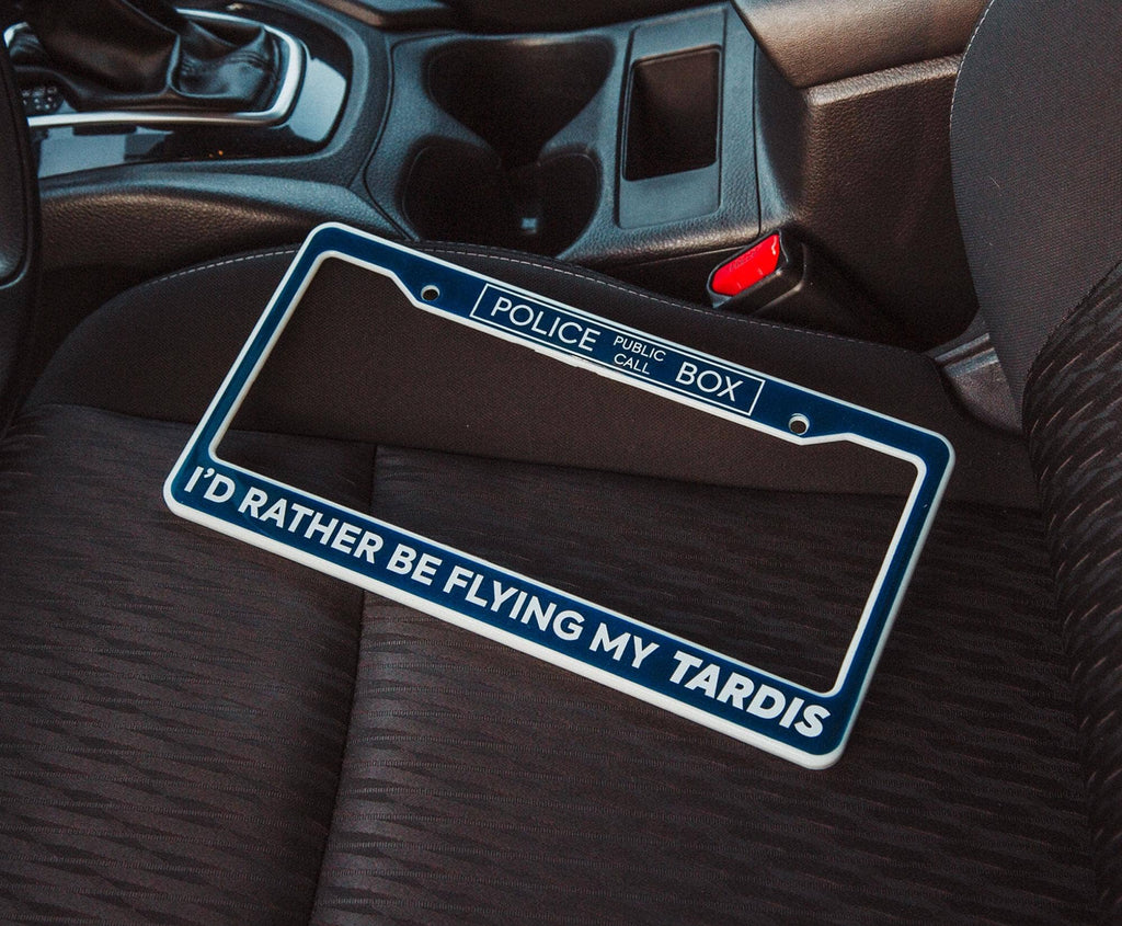 Doctor Who TARDIS Plastic License Plate Frame