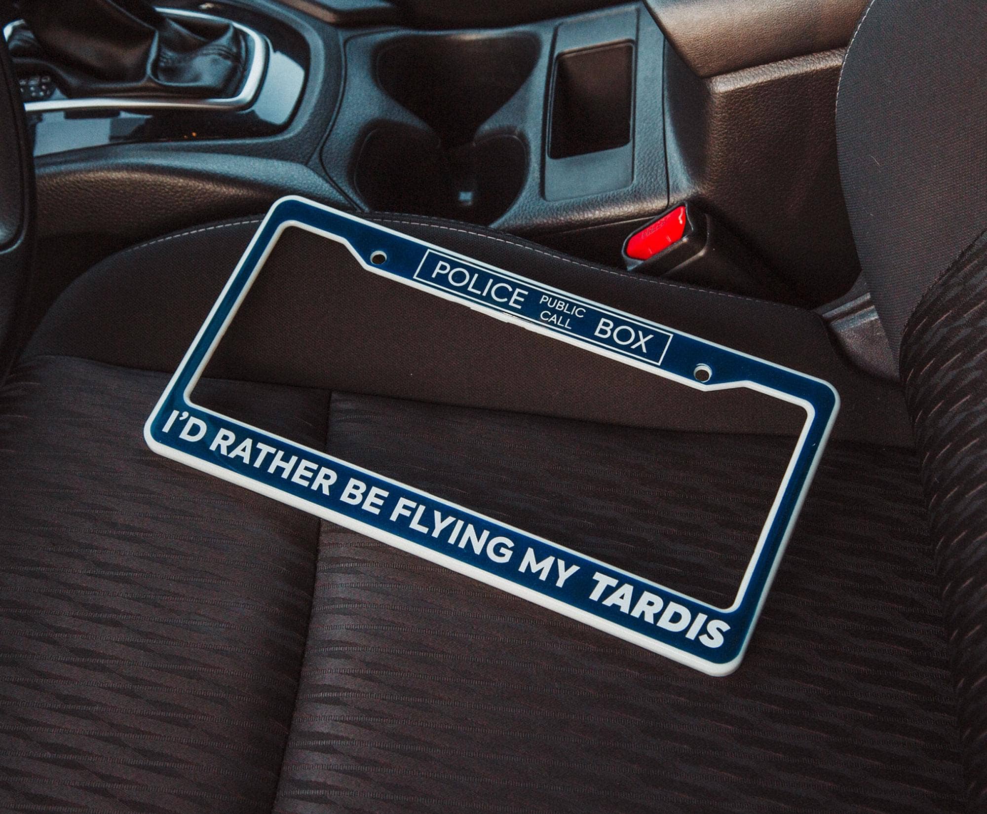 Doctor Who TARDIS Plastic License Plate Frame