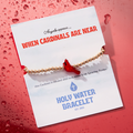 Red Cardinal Yellow Gold Holy Water Bracelet