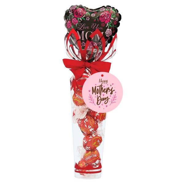 Lindt Lindor Chocolate Truffle Tower With Balloon - Mother's Day