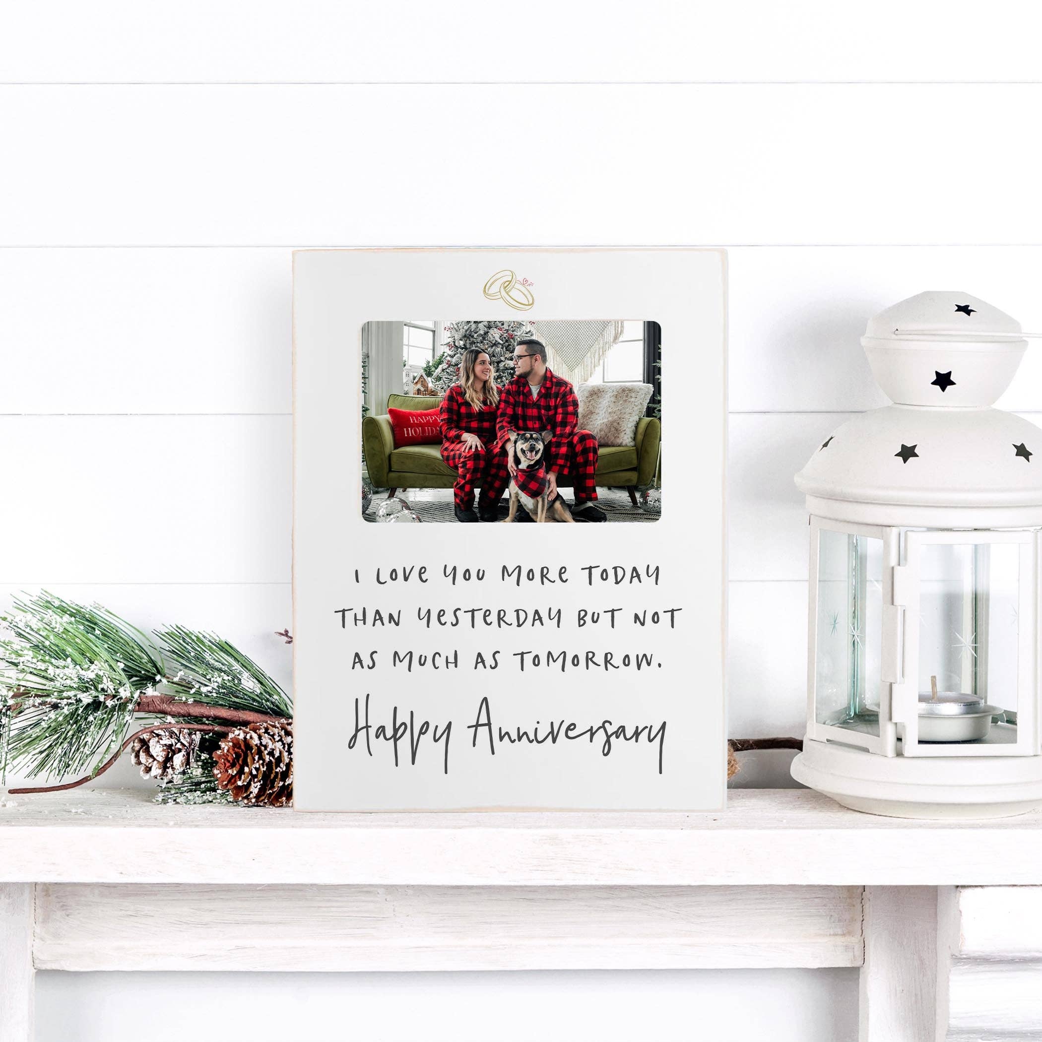 I Love You More Today Anniversary Frame