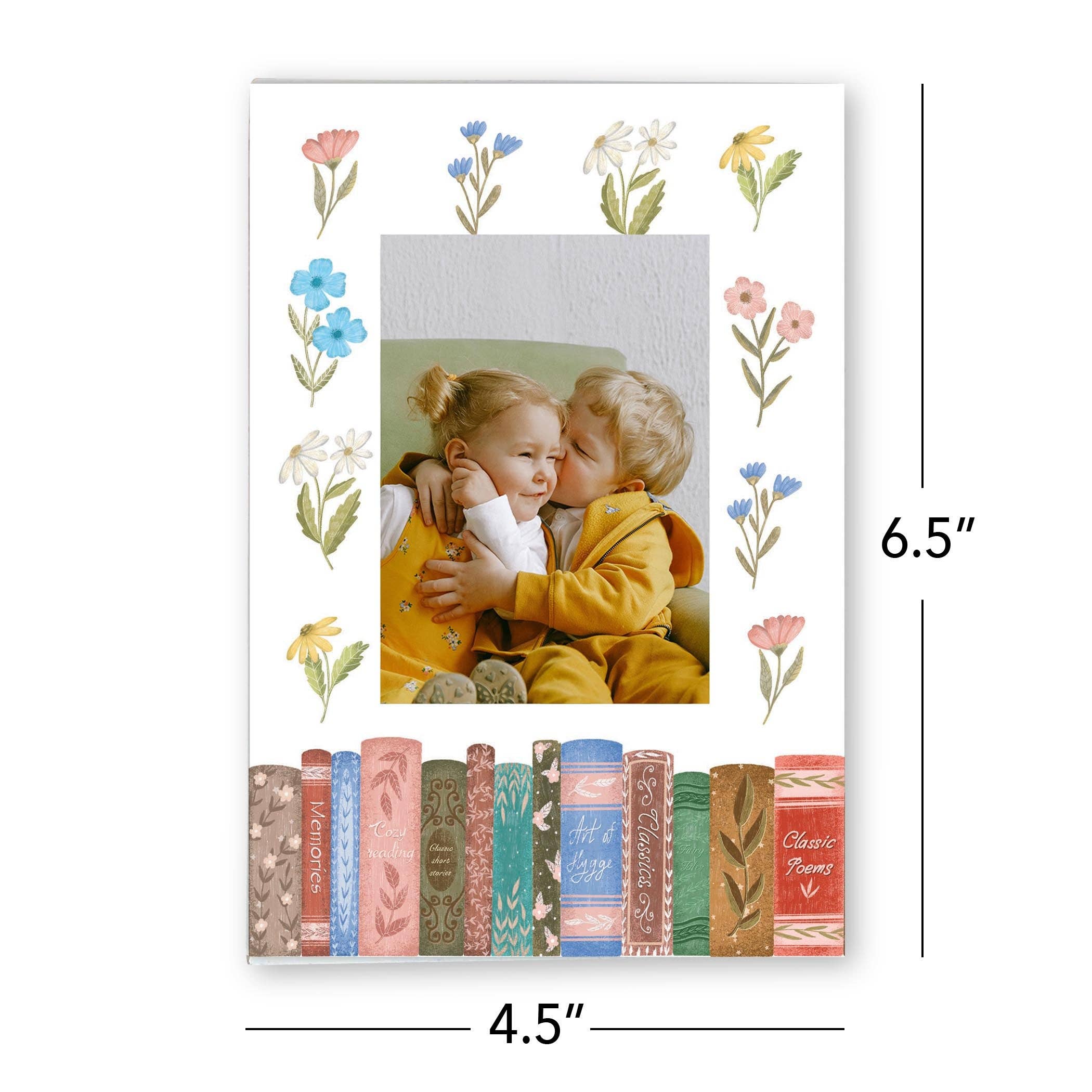Pretty Little Chapters Row of Books Frame