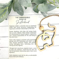 Elephant Sisterhood Story Card Ornament/Car Charm / Maple