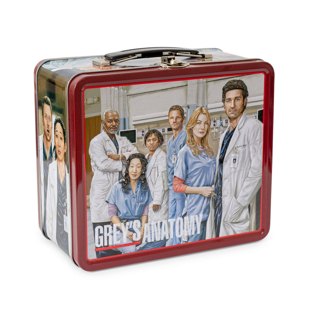 Grey's Anatomy Cast Retro Metal Lunchbox | 8 x 7 x 4 Inches