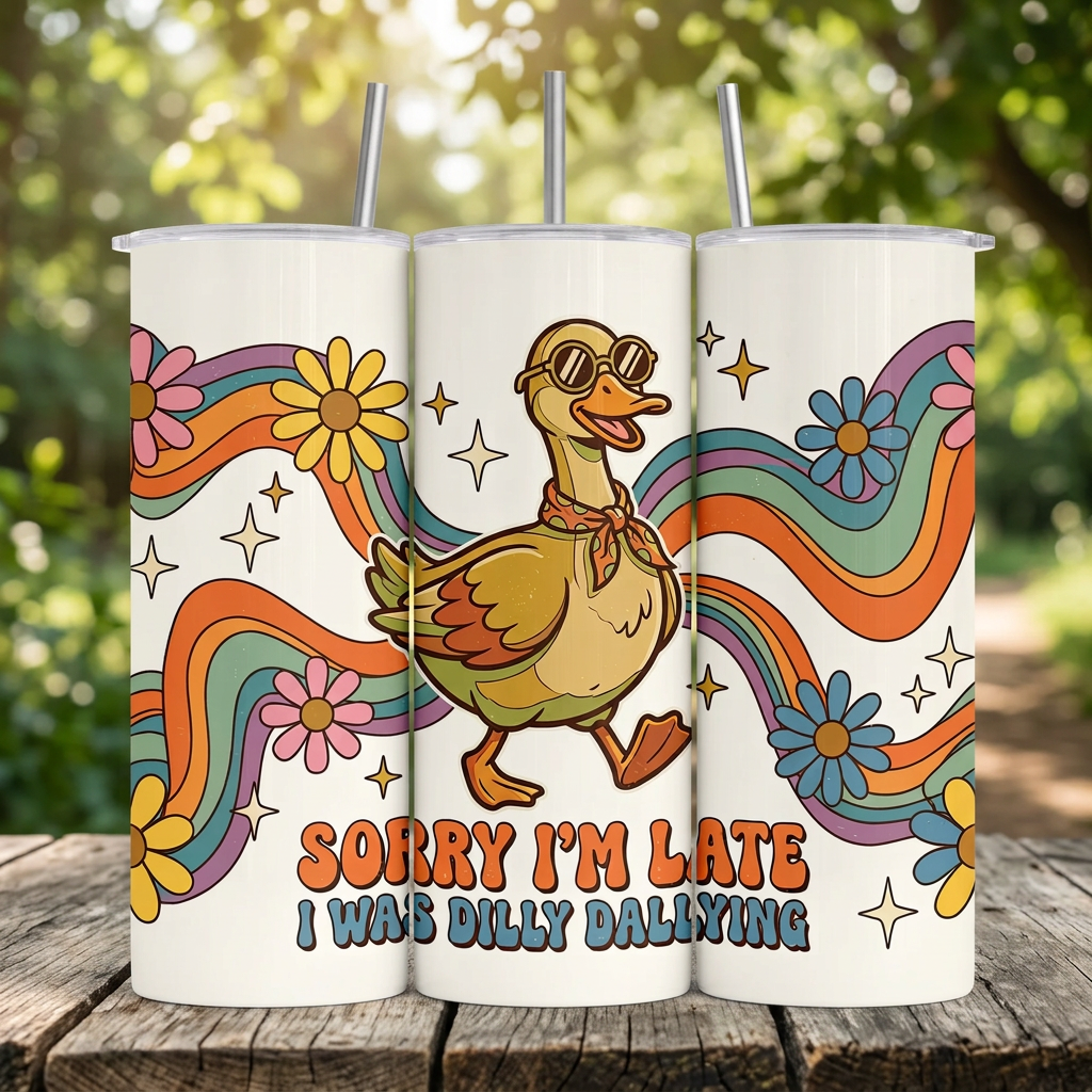Dilly Dallying Goose Tumbler