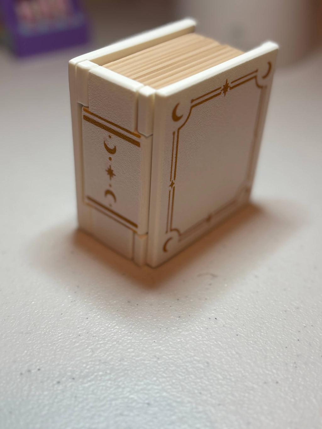 Book Shaped Trinket Box: Pink (hearts)
