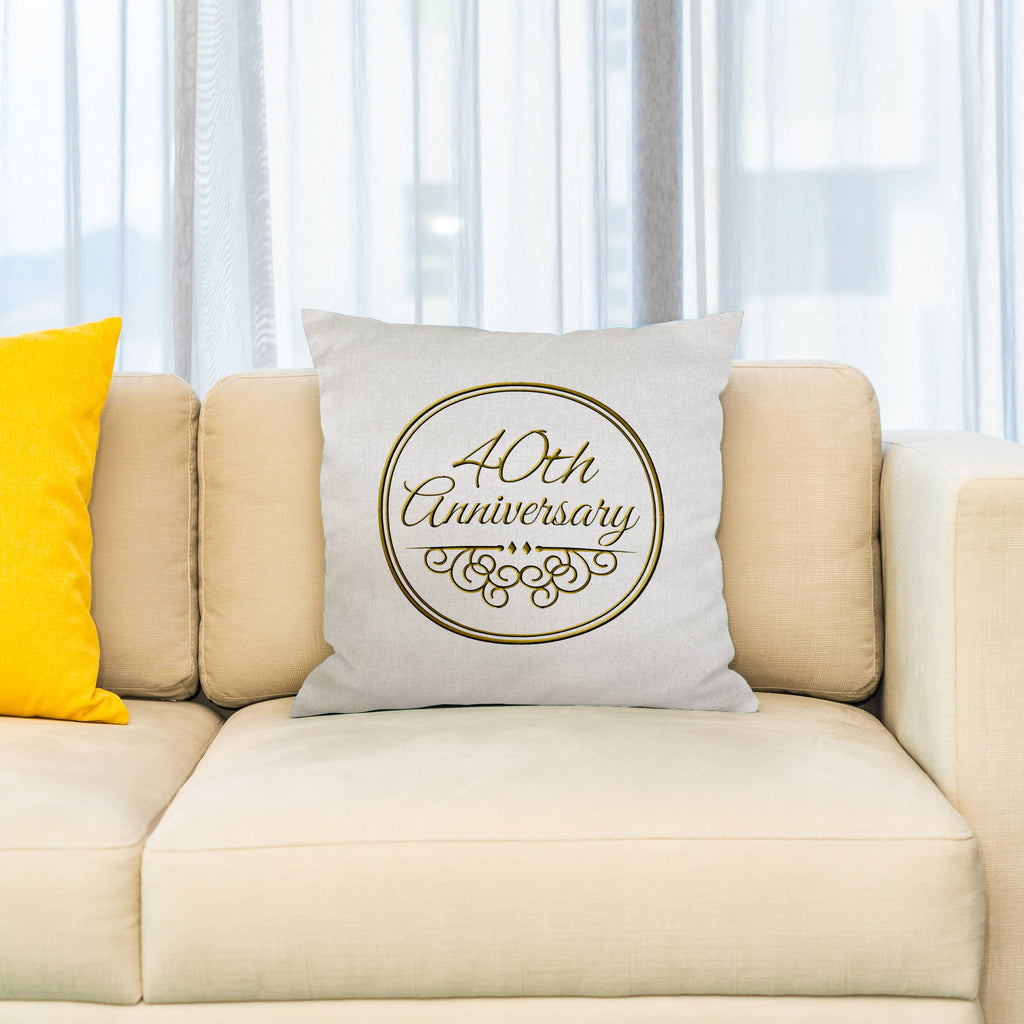 40th Anniversary Pillow