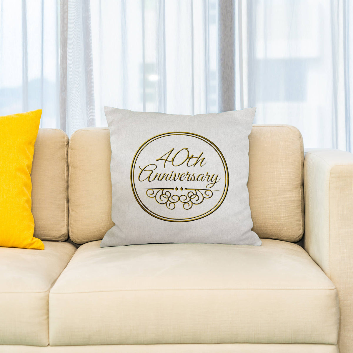 40th Anniversary Pillow