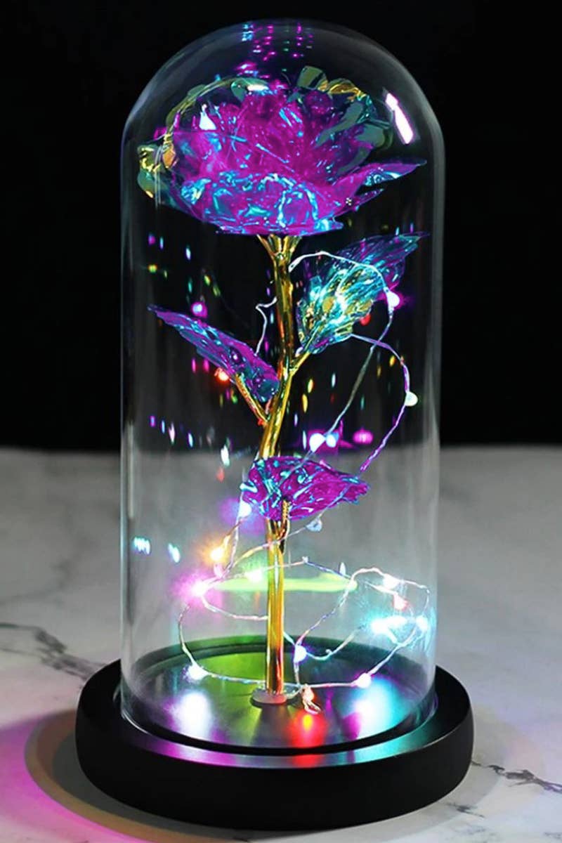 Galaxy Rose Dome Led Light Stand: PINK