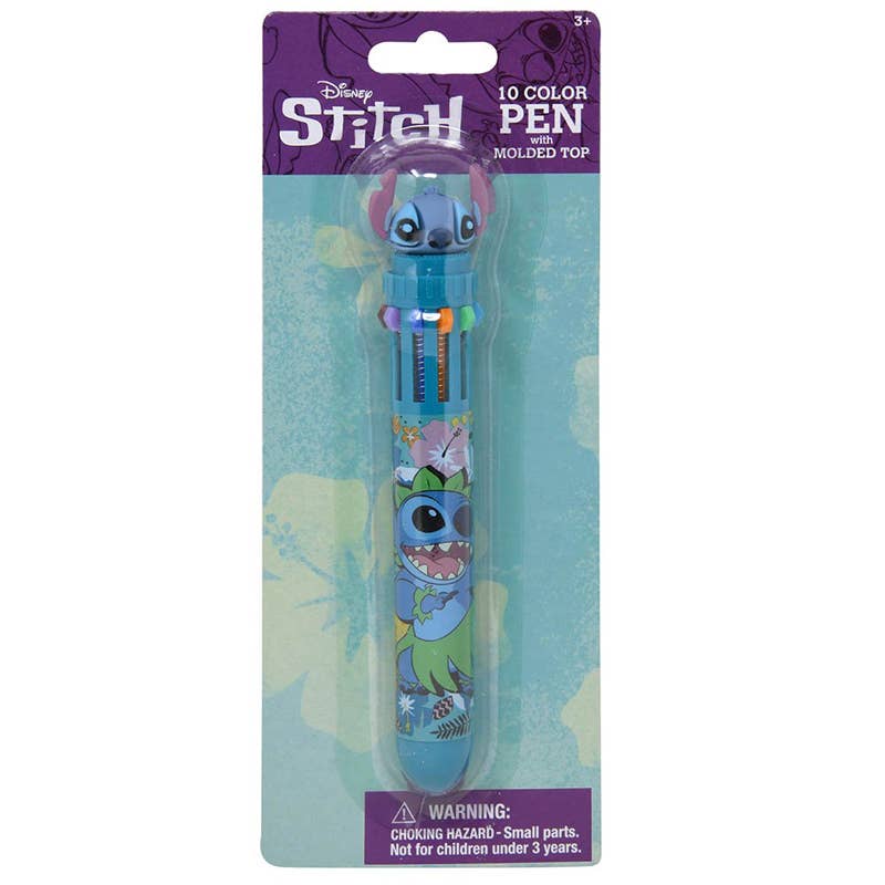 Stitch 10 Color Pen With Character Topper