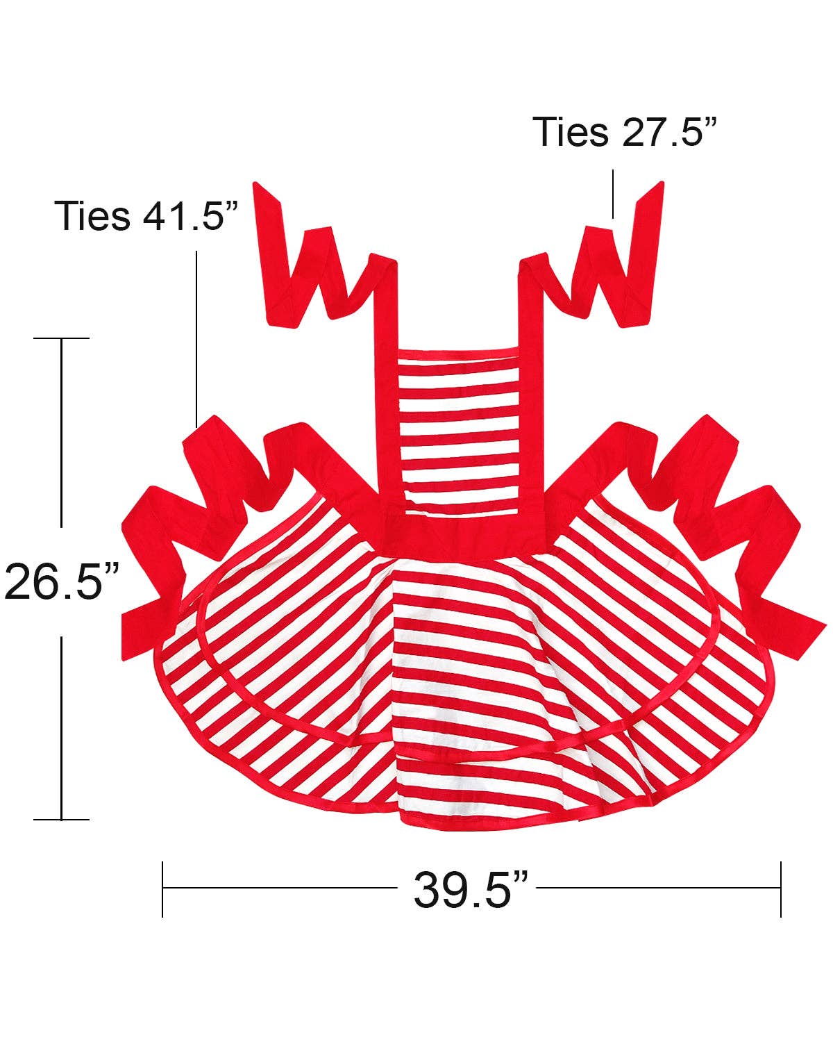 Stylish Cooking Apron: Red Stripe