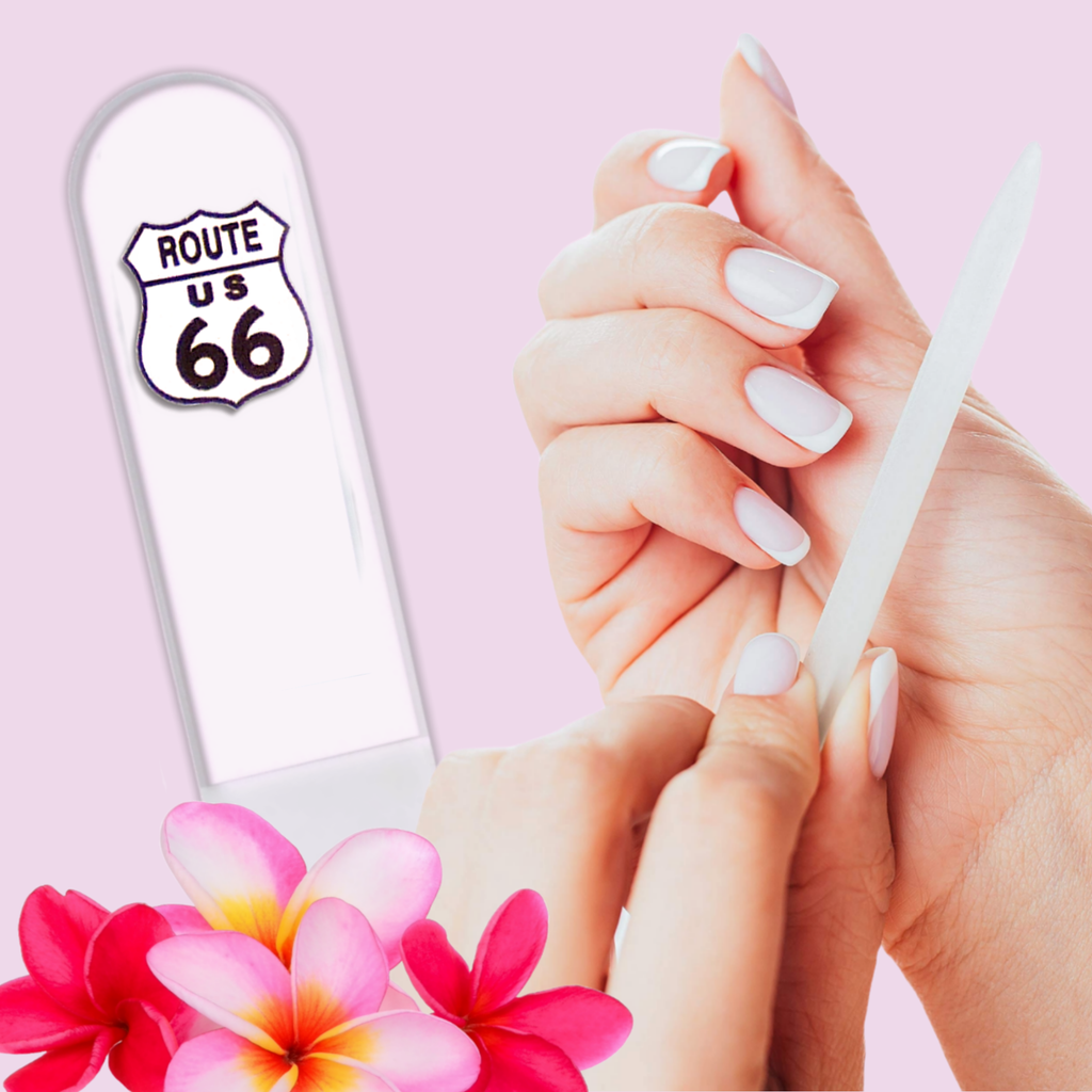Route 66 Southwest Travel Road Trip Czech Crystal Nail File: Large