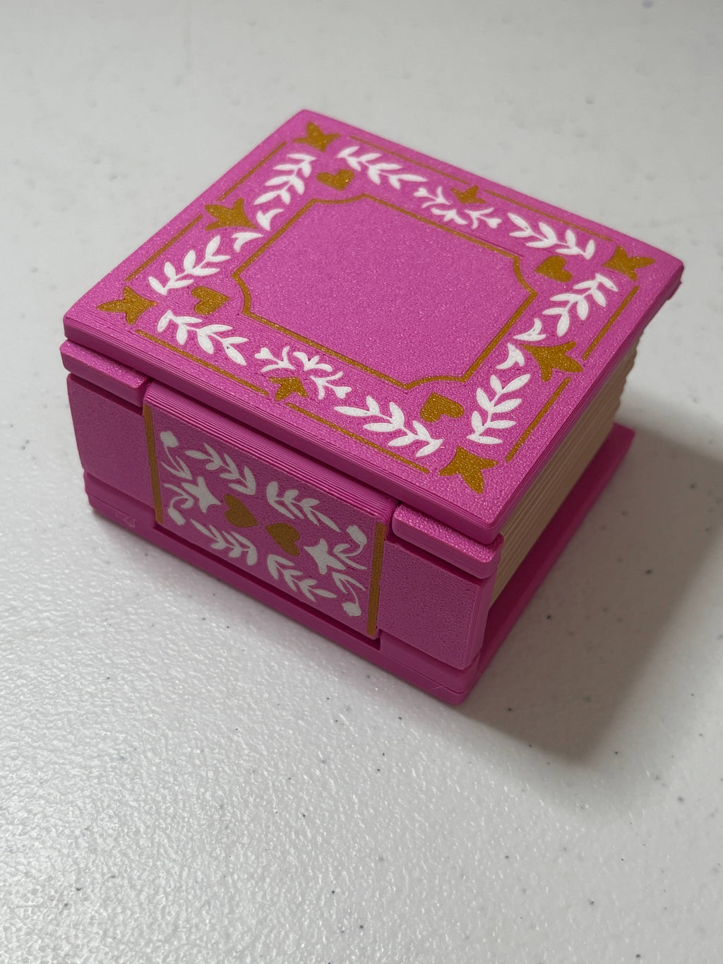 Book Shaped Trinket Box: Moon (blue)