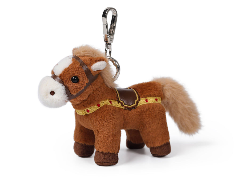 Cinnamon Brown Pony Plush Bag Charm