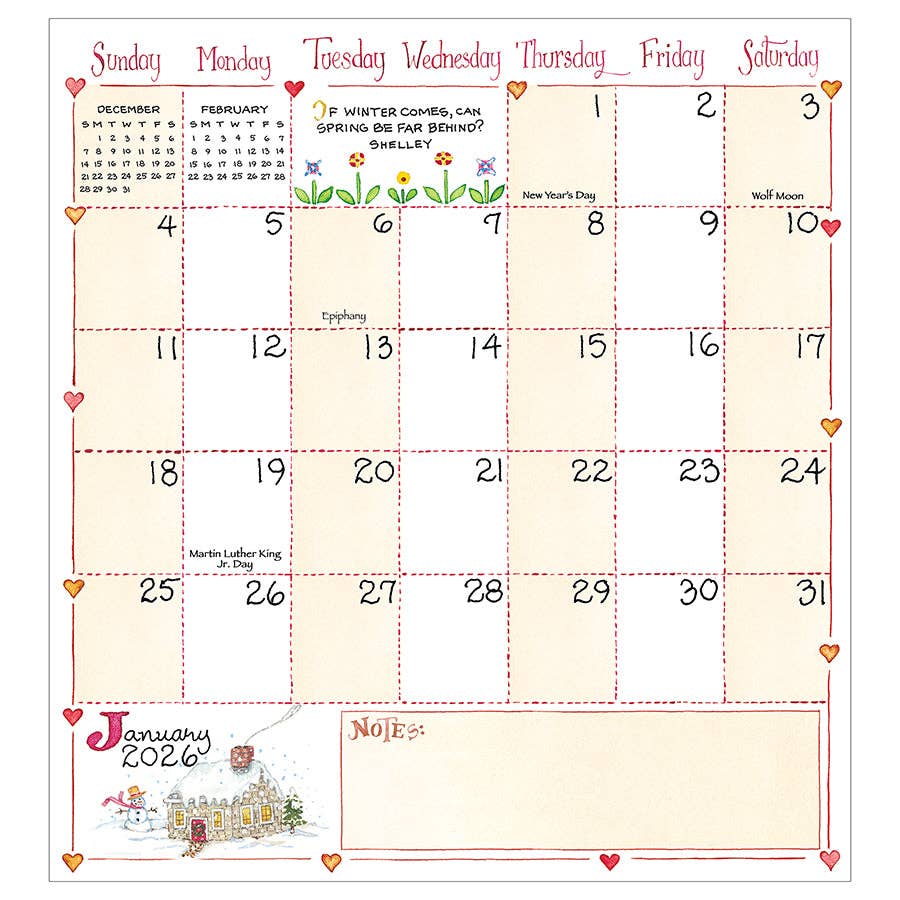 2026-2027 Susan Branch Small Monthly Pocket Planner