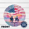USA Flag/Cowboys Wind Spinner