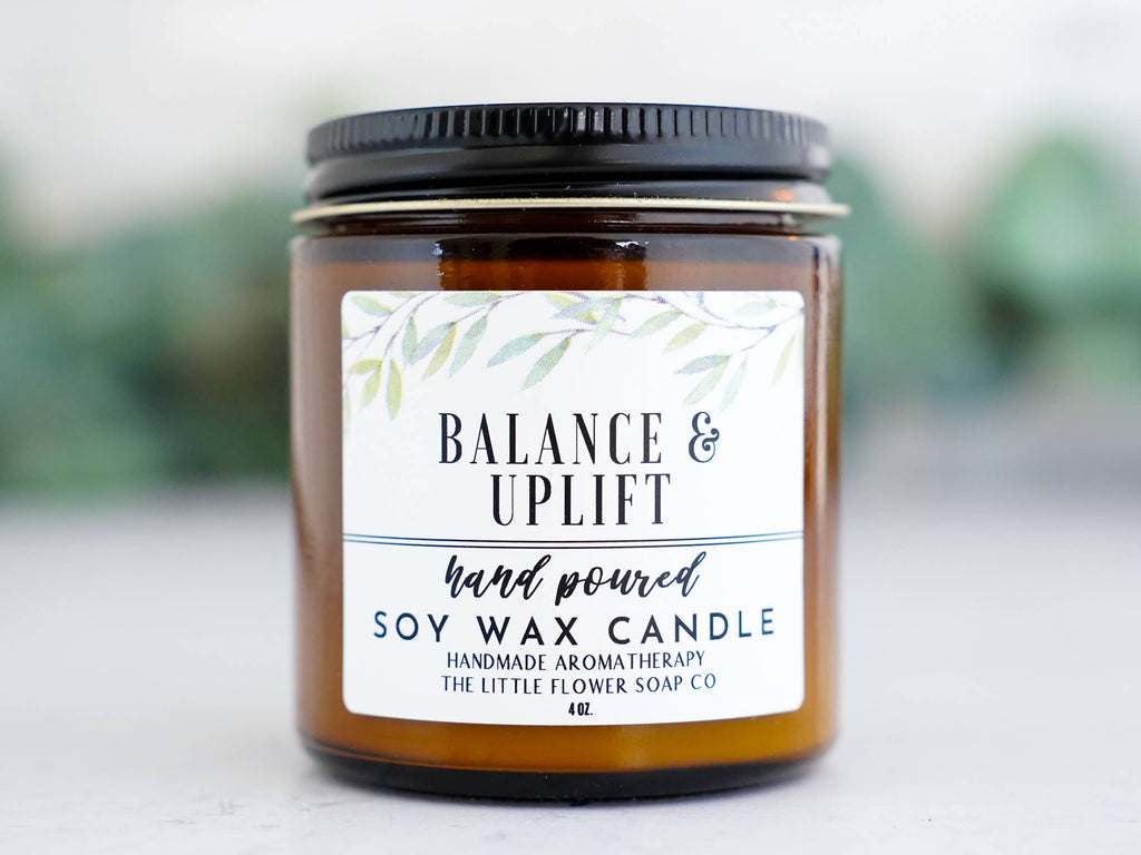 The Little Flower Soap Co - Balance and Uplift 4oz Soy Candle